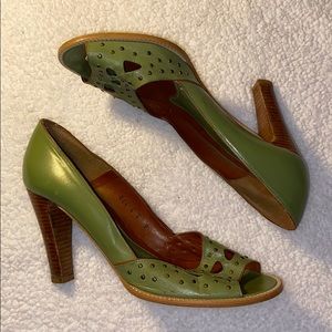 Jeffery Campbell Open Toed Studded Heels Size 9